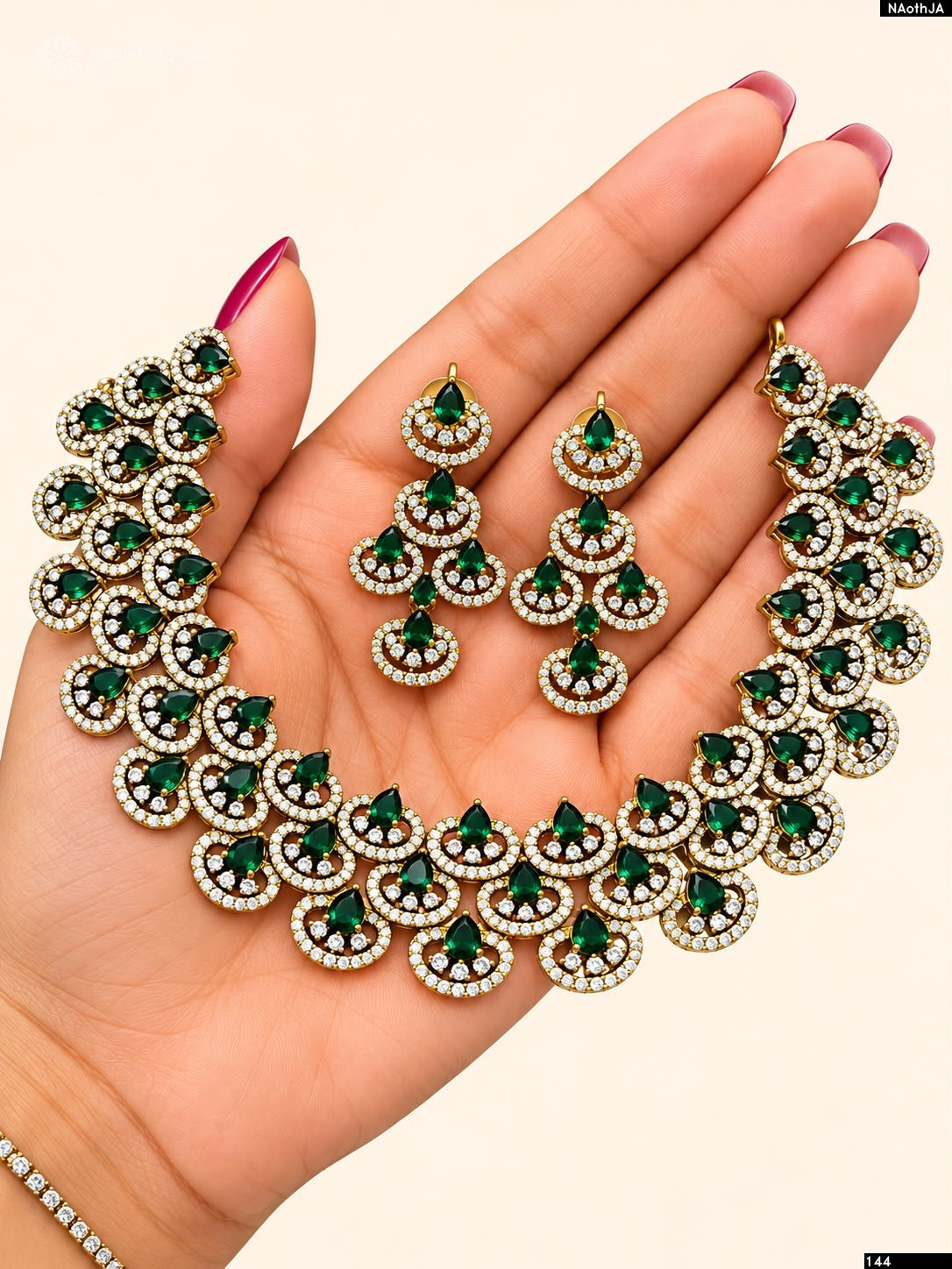 American Diamond Stones Necklace