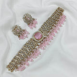 Victorian Polish with AD Stones Choker - Nakshatra Jewels