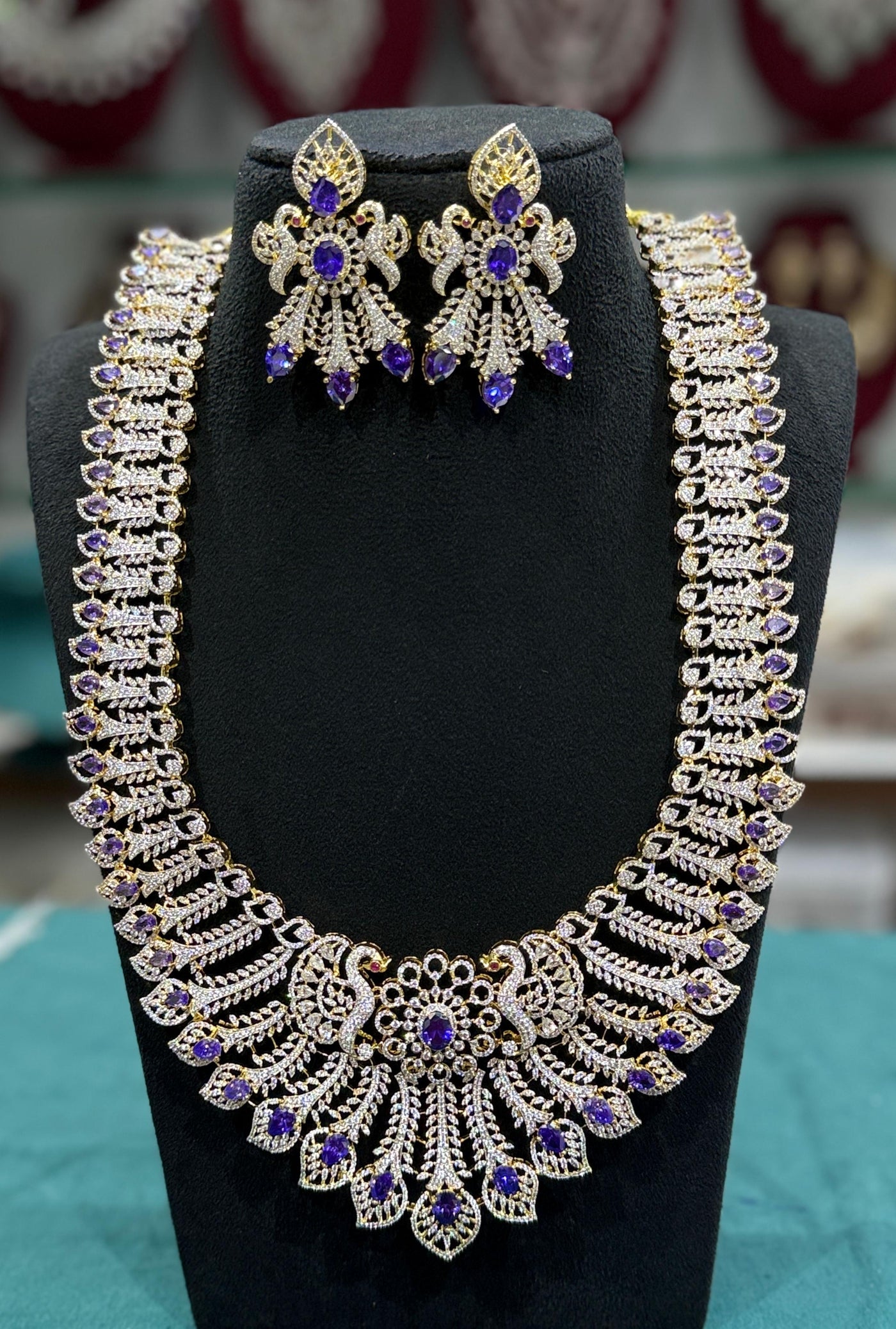American Diamond Stones Bridal Haram