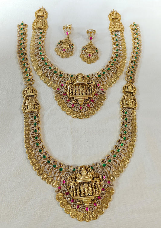 Nakshi Work with AD Stones Bridal Combo Set