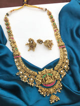 Nakshi Work with Jaadu Kundan Stones Bridal Haram - Nakshatra Jewels