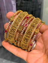 Premium Matt with AD Stones Bangles - Nakshatra Jewels