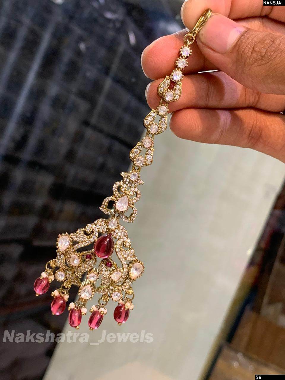 Moissanite Stones Tikka - Nakshatra Jewels