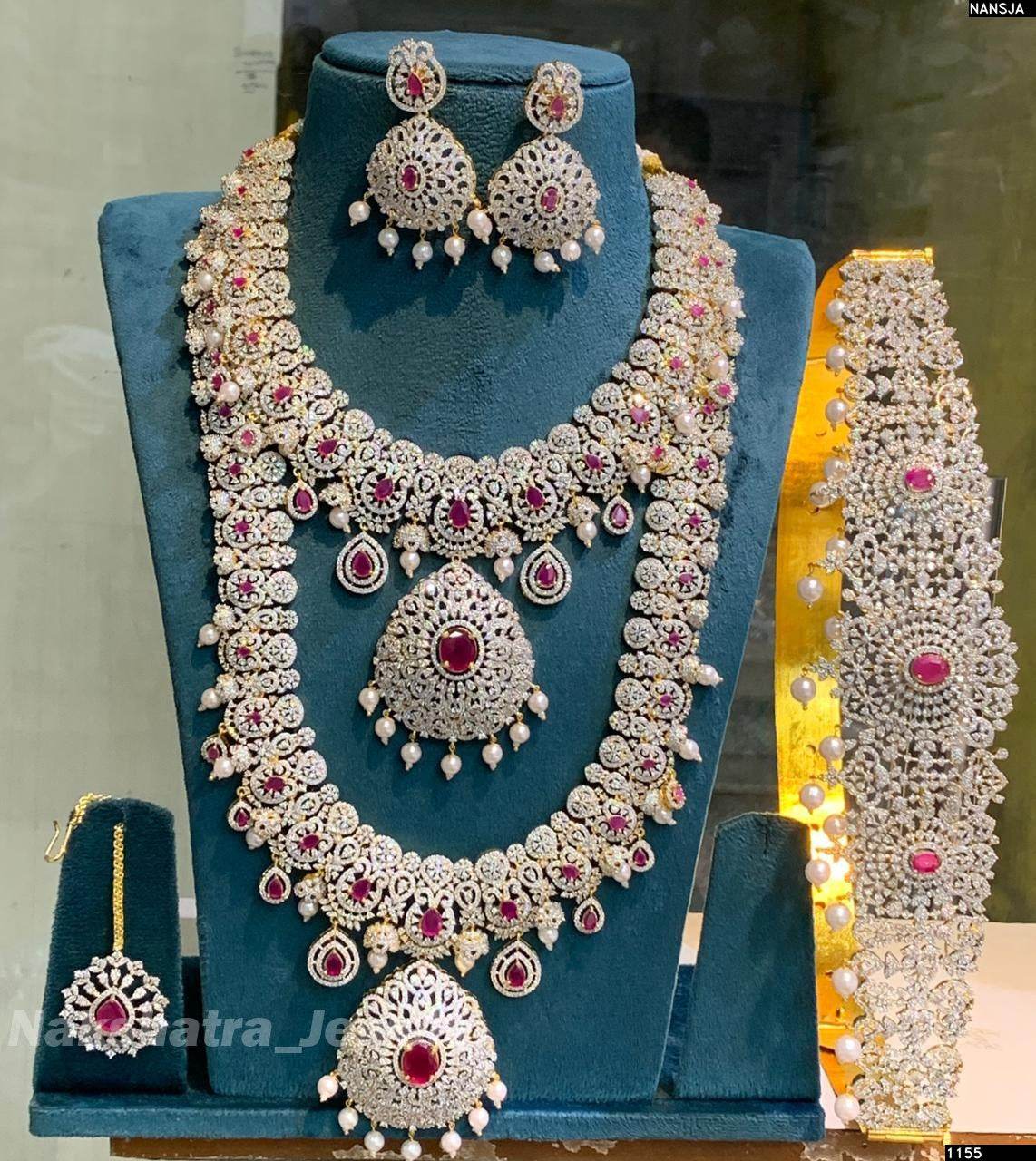 American Diamond Stones Bridal Set
