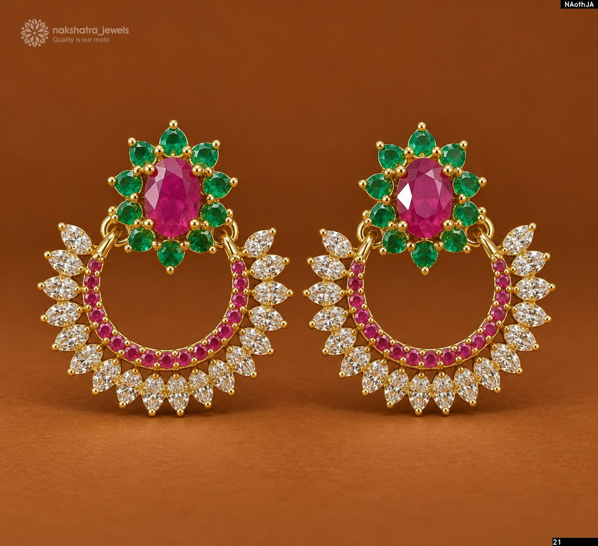 AD Stone Earrings