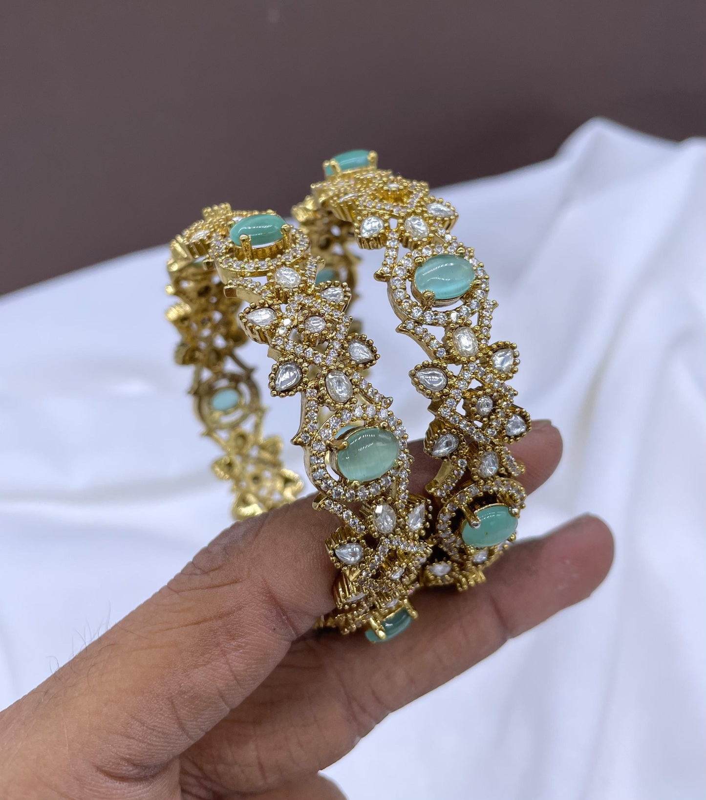 Victorian Polish AD Stone Bangles