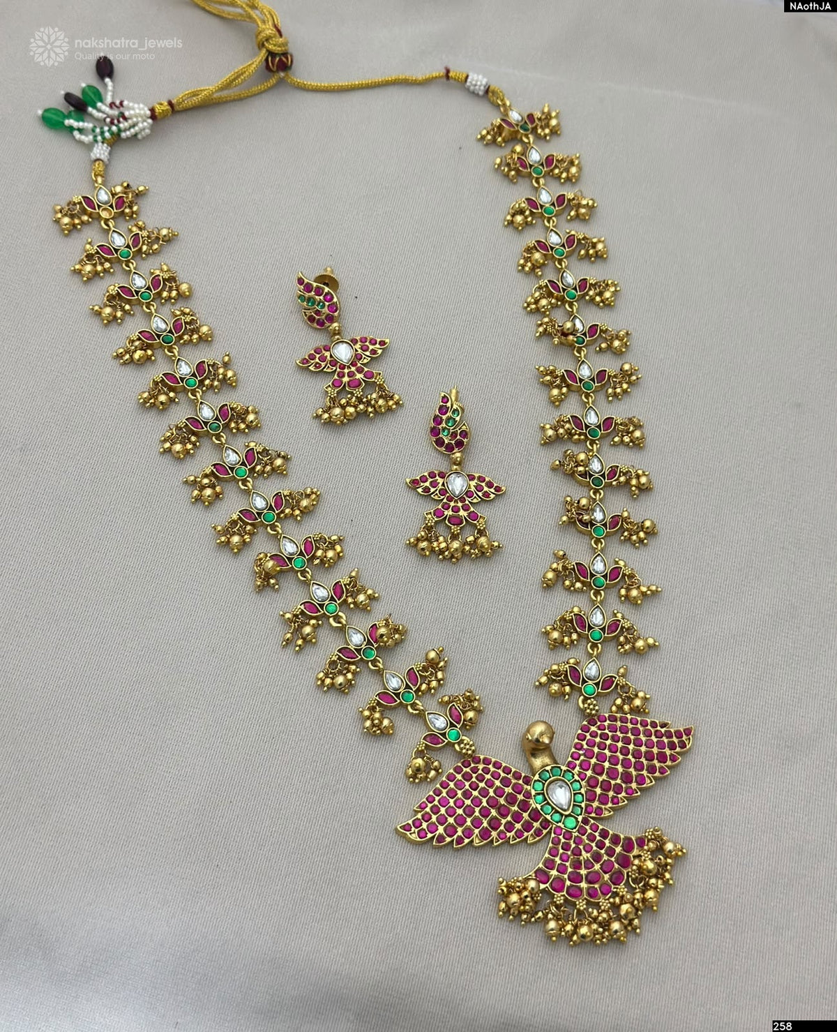 Nakshi Work with Kundan Stones Haram