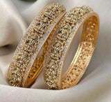 Premium Matt with AD Stones Bangles - Nakshatra Jewels