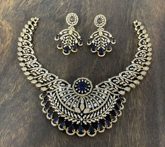 Victorian Polish with AD Stones Neck Set