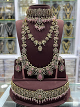 Victorian Polish & AD Stones Bridal Set - Nakshatra Jewels