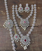 American Diamond Stones Bridal Combo Set - Nakshatra Jewels
