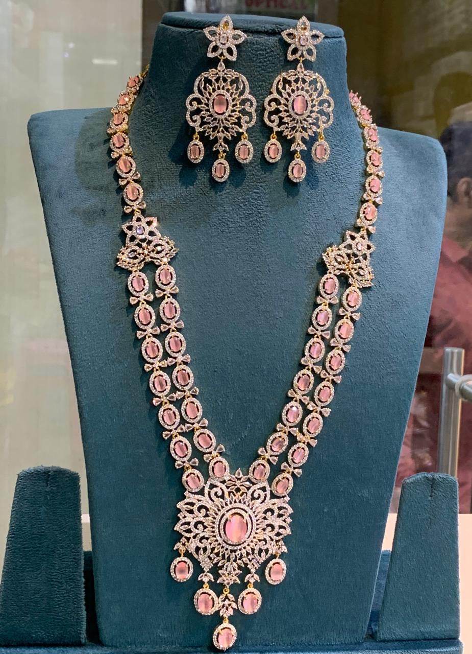American Diamond Stones Bridal Haram