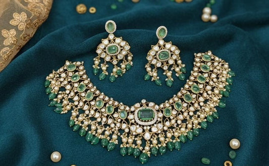 Mossianite Stones Bridal Necklace