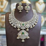 American Diamond Stones Bridal Necklace