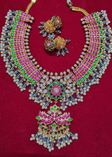 Jaadu Kundan Stones Bridal Haram - Nakshatra Jewels