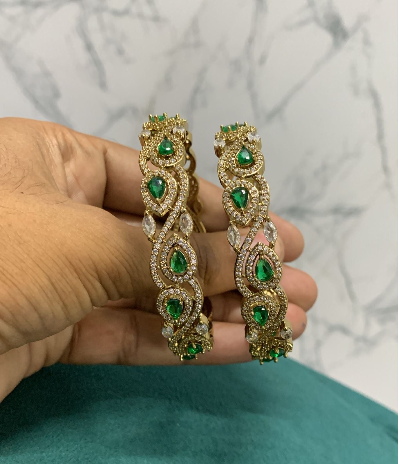 Victorian Polish AD Stone Bangles