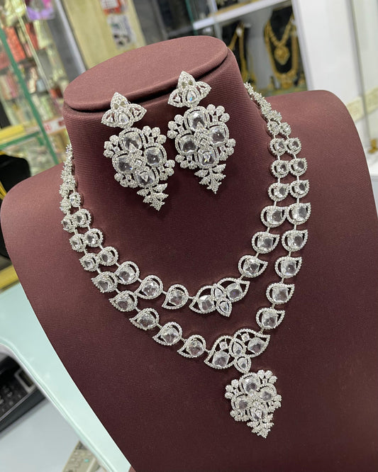 Victorian Polish AD Stones Necklace