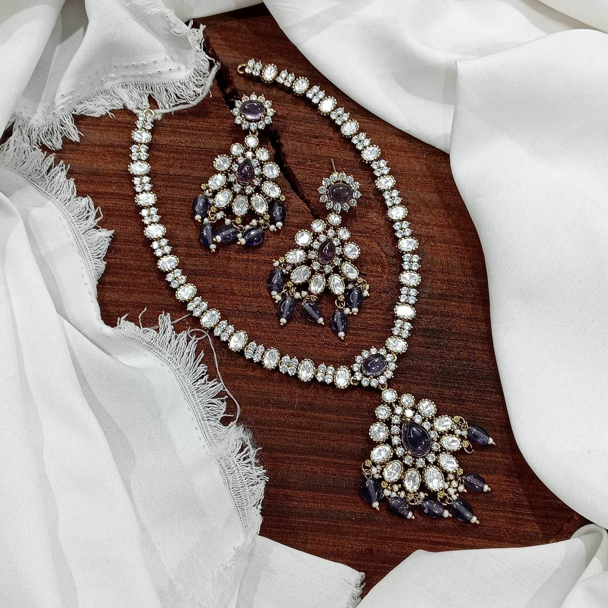 Moissanite Stones Bridal Necklace