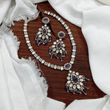 Moissanite Stones Bridal Necklace - Nakshatra Jewels