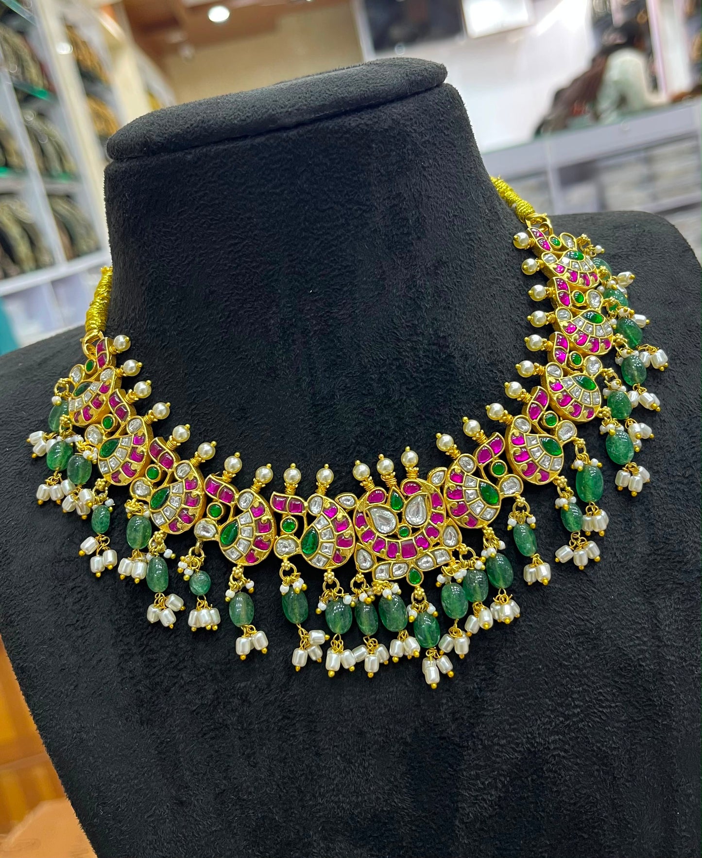 Jaadu Kundan Stones Bridal Neckset