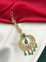 Victorian Polish AD Stones Tikka - Nakshatra Jewels