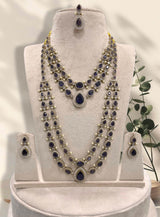 Victorian Polish with AD Stones Layer combo set - Nakshatra Jewels