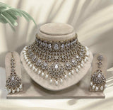 Victorian Polish AD Stones Bridal Choker