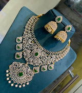 American Diamond Stones Bridal Necklace - Nakshatra Jewels