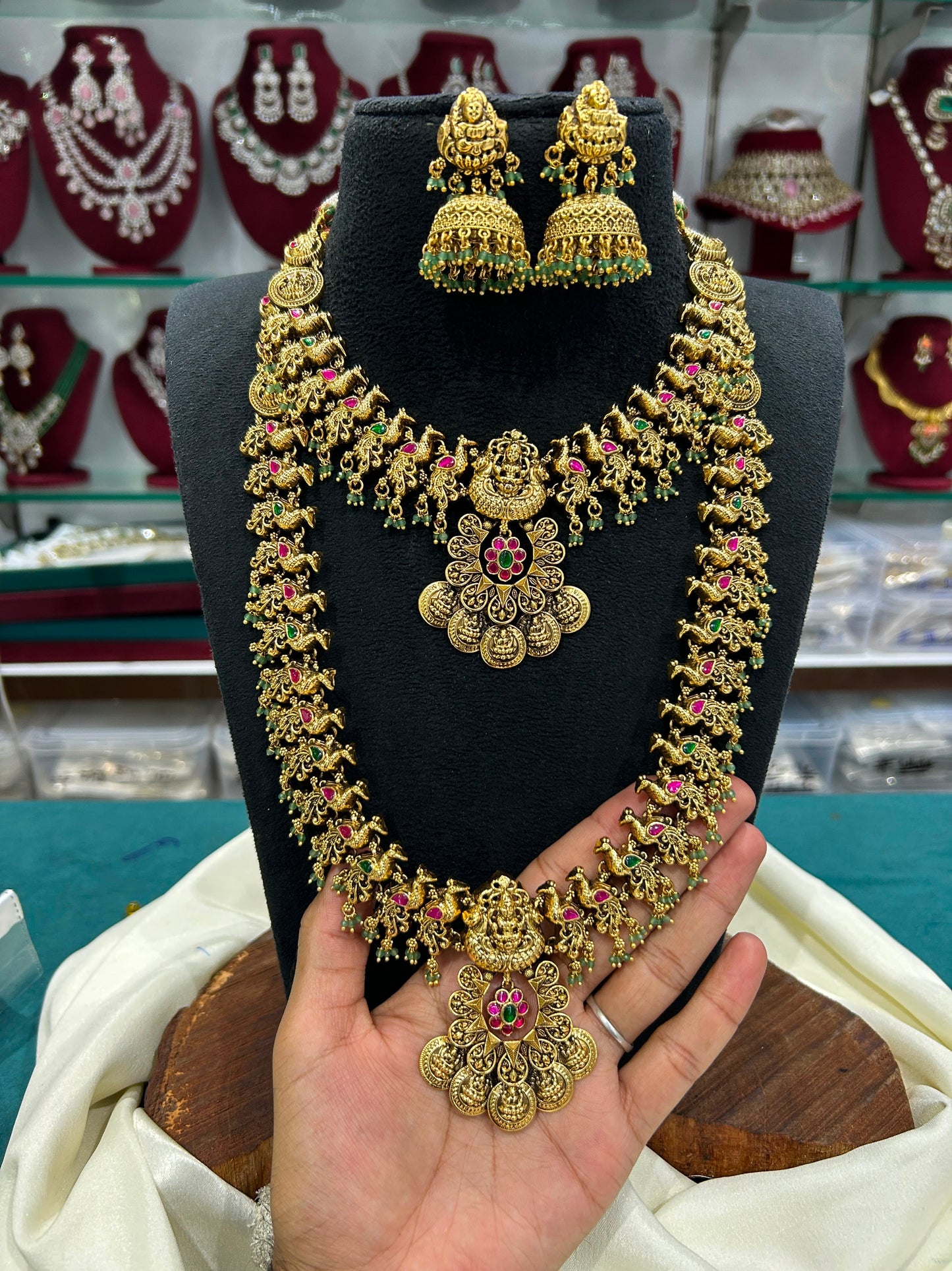 Nakshi Work with AD Stones Bridal Combo