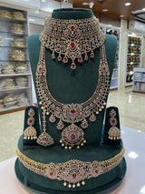 American Diamond Stones Bridal Combo
