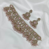 Victorian Polish with AD Stones Choker - Nakshatra Jewels