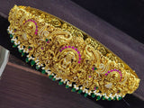 Nakshi Work with AD Stones Bridal Hip Belt (Gold Replica) - Nakshatra Jewels