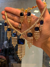Victorian Polish with AD Stones Bridal Necklace