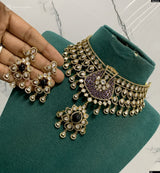 Victorian Polish AD Stones Choker