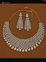 Victorian Polish AD Stones Necklace