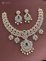 American Diamond Stones Bridal Necklace