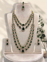 Victorian Polish with AD Stones Layer combo set - Nakshatra Jewels