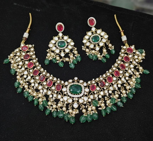 Mossianite Stones Bridal Necklace