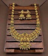 Nakshi Work with Kundan Stones Bridal Haram - Nakshatra Jewels