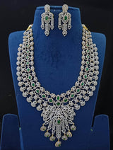American Diamond Stones Bridal Haram - Nakshatra Jewels