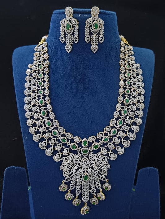 American Diamond Stones Bridal Haram