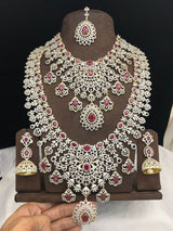 American Diamond Stones Bridal Set - Nakshatra Jewels