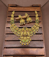 Nakshi Work with Kundan Stones Bridal Necklace - Nakshatra Jewels