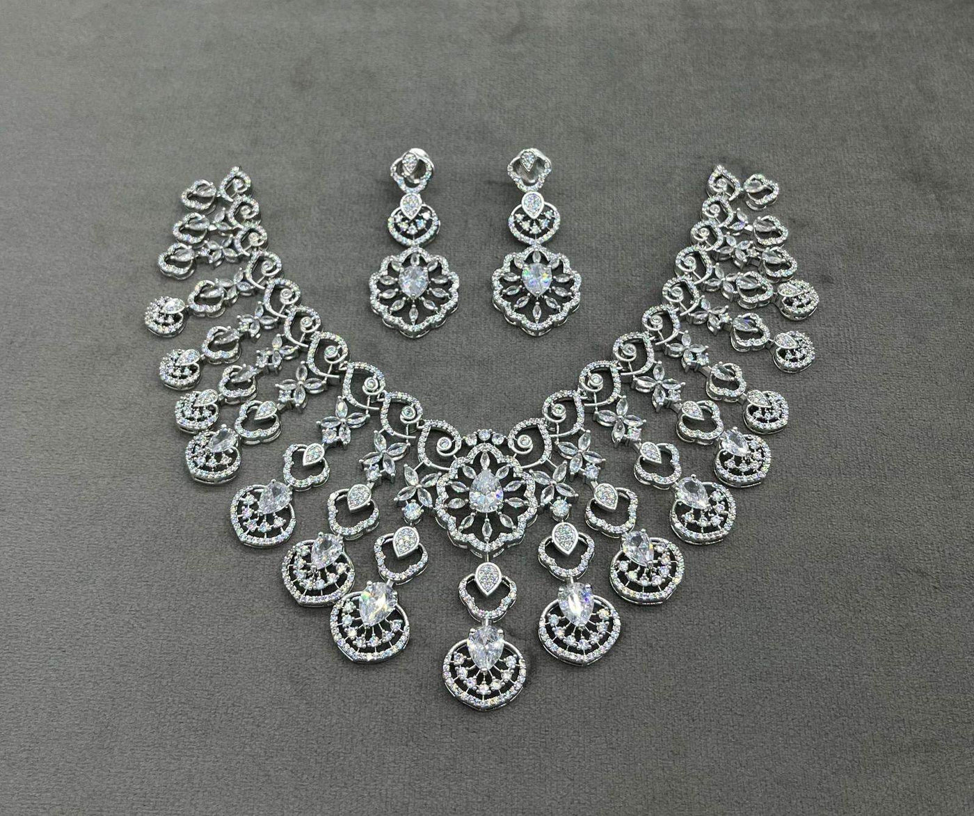 Moissanite & AD Stones  Bridal Choker