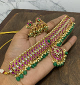 Jaadu Kundan Stones Bridal Choker
