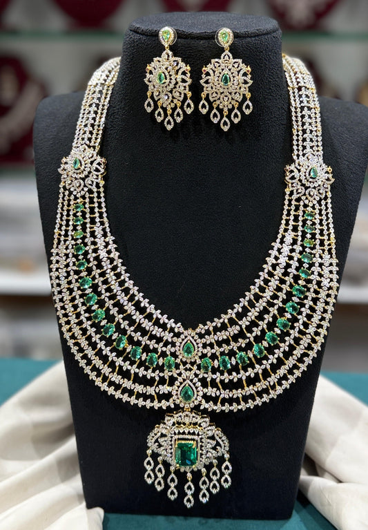 American Diamond Stones Bridal Haram