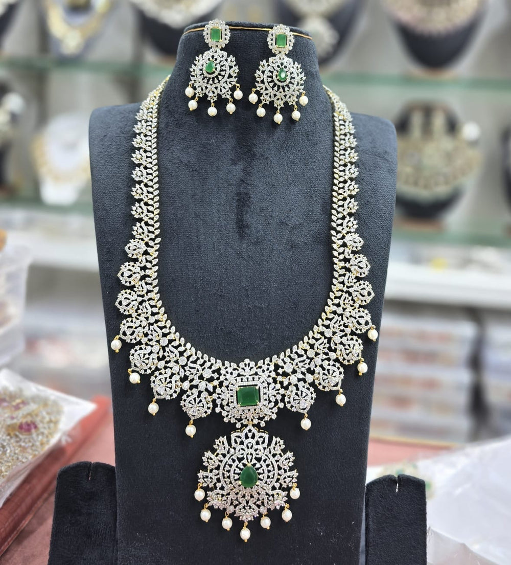 American Diamond Stones Bridal Haram