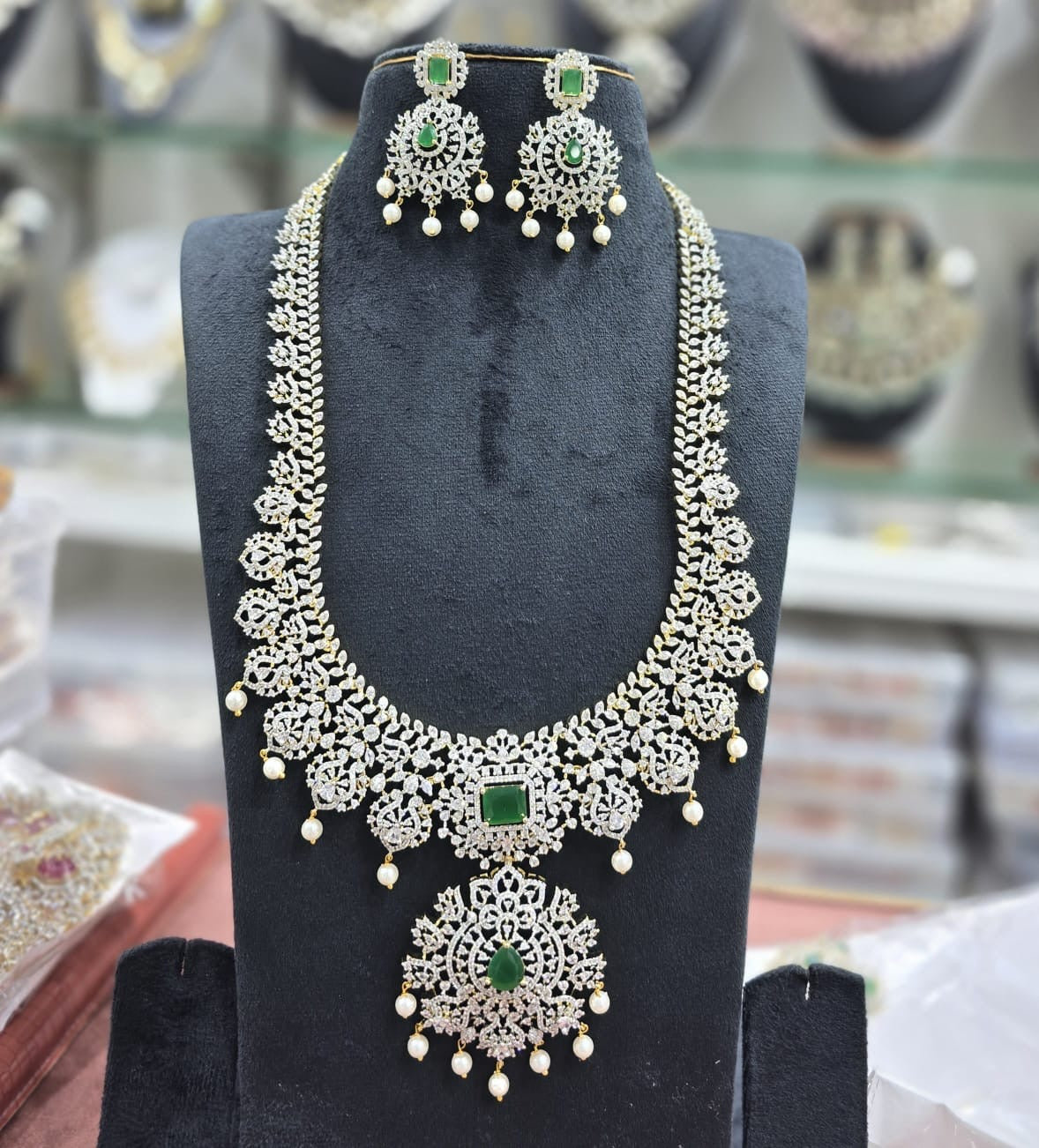 American Diamond Stones Bridal Haram