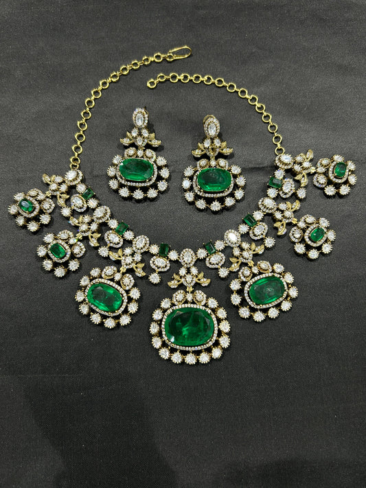 Moissanite Stones Bridal Necklace