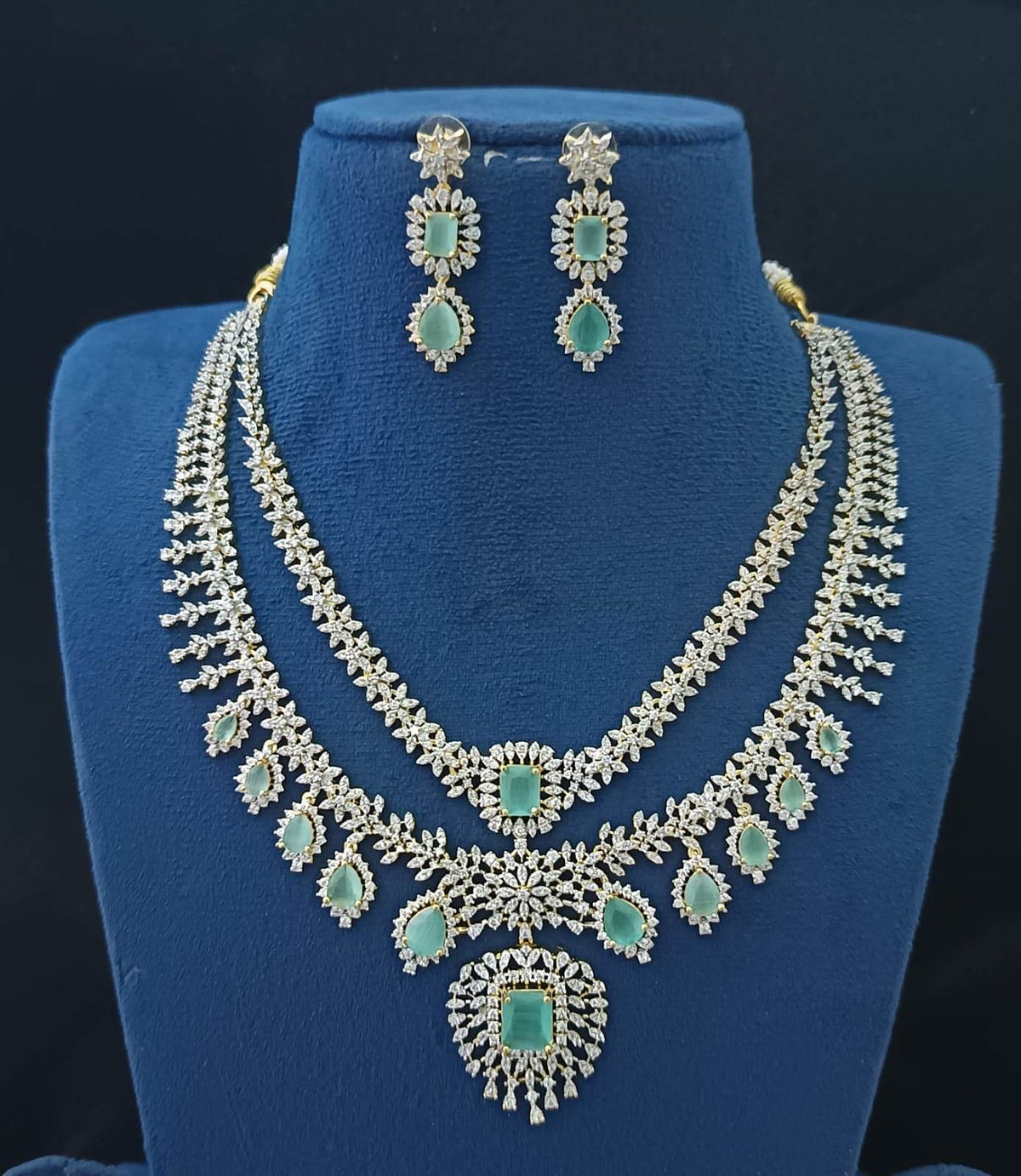 American Diamond Stone Necklace